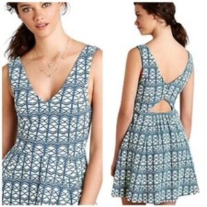 Maeve Blue and White Sundress Anthropologie 12